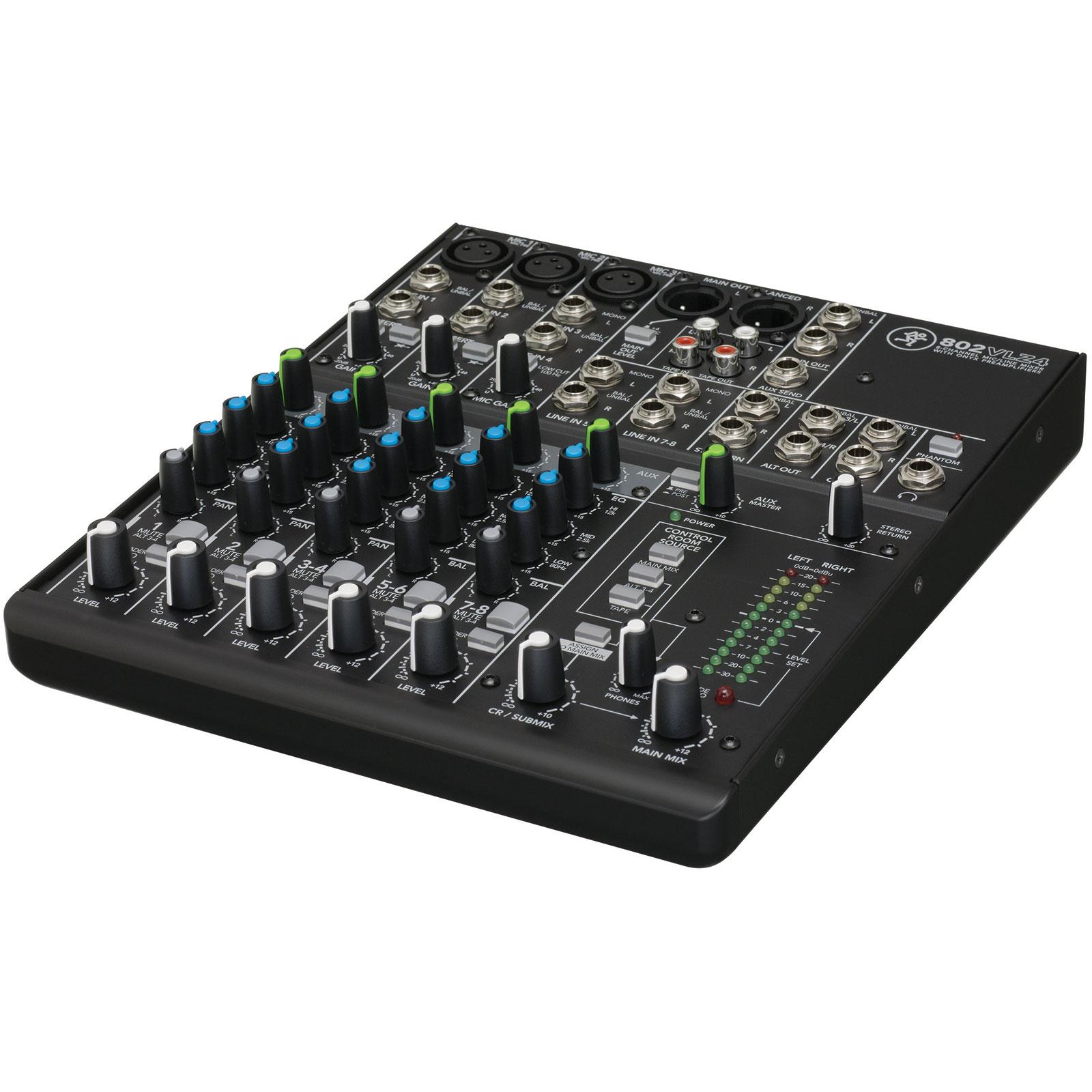 Photos - Mixing Desk Mackie 802VLZ4 8-Channel Ultra Compact Mixer 